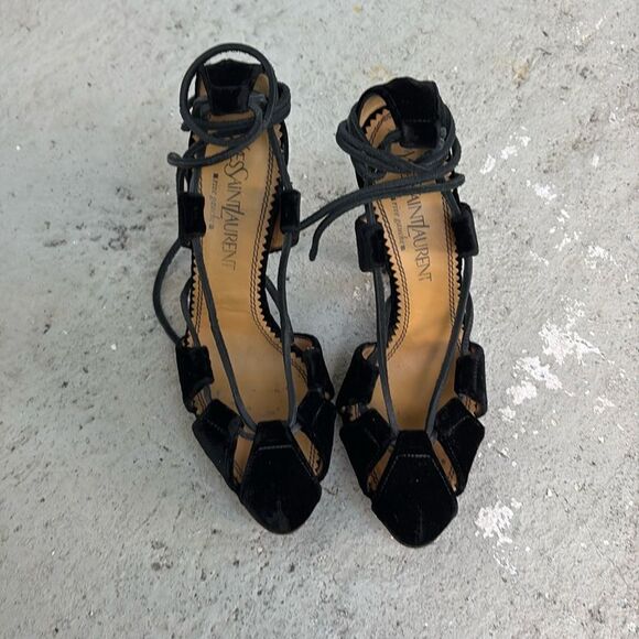 VintageYves Saint Laurent lace ups - Picture 1 of 7